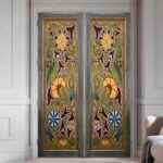 Modern Ahşap Ahır Kapısı – Stonewood Kızıl 100 × 220 – özel üretim ahşap kapı detay görünümü 7