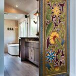 Modern Ahşap Ahır Kapısı – Stonewood Kızıl 100 × 220 – özel üretim ahşap kapı detay görünümü 11