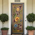 Modern Ahşap Ahır Kapısı – Stonewood Kızıl 100 × 220 – özel üretim ahşap kapı detay görünümü 15