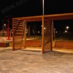 Aydınlatmalı Modern İkili Salıncak – Stonewood Çift Salıncak – ahşap bank detay görünümü 5