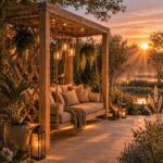 Ahşap Pergolalı Bahçe Salıncağı – ahşap pergola detay görünümü 5