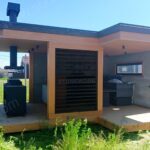 Barbekülü Ahşap Kamelya – Stonewood Kahve 4 × 6 – ahşap kamelya detay görünümü 4