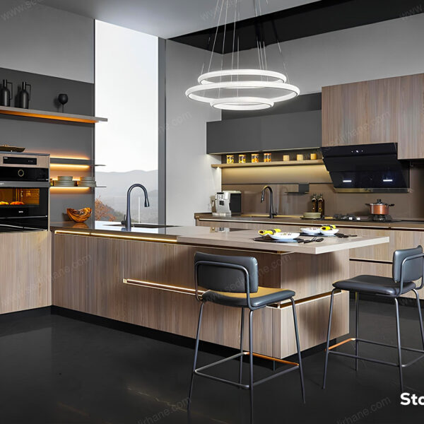 Şık ve İşlevsel – StoneKitchen Alya – özel üretim özel üretim ahşap kapı
