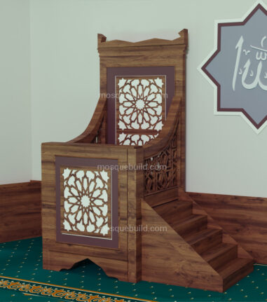 Ahşap Klasik Cami Kürsüsü – özel üretim özel üretim ahşap ürün