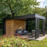 Minimal Lüks Ahşap Kamelya – Stonewood Başak 3 × 6 – özel üretim ahşap kamelya