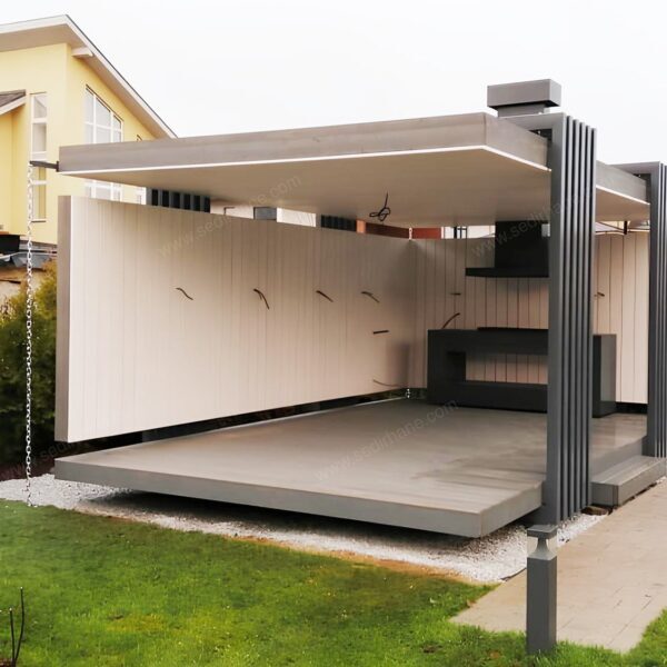 Modern Beyaz Kış Bahçesi – Stonewood Zambak 6 × 3 – özel üretim ahşap kış bahçesi