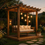 Ahşap Pergola Salıncak Mimoza – ahşap pergola detay görünümü 5