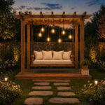 Ahşap Pergola Salıncak Mimoza – ahşap pergola detay görünümü 1