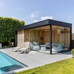 Modern Havuz Kenarı Ahşap Kamelya – Stonewood Pera 3 × 7 – özel üretim ahşap pergola