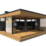 Modern Ahşap Kamelya – Stonewood Olympos 8,6 – özel üretim ahşap pergola