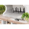 Teras Bahçe Barbeküsü – Stoneplus Yeşim 140 cm x 242 cm – ahşap banyo ve lavabo ünitesi detay görünümü 4