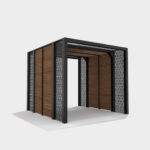 Ahşap Antrasit Gri Pergola – Stonewood Küp – özel üretim ahşap pergola