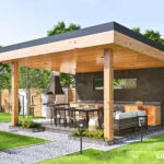 Stonewood Rose – Barbekülü Ahşap Kamelya 4 × 5 20 m² – ahşap kamelya detay görünümü 3
