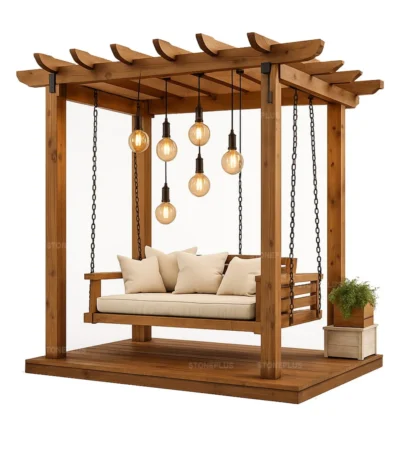 Ahşap Pergola Salıncak – özel üretim ahşap pergola
