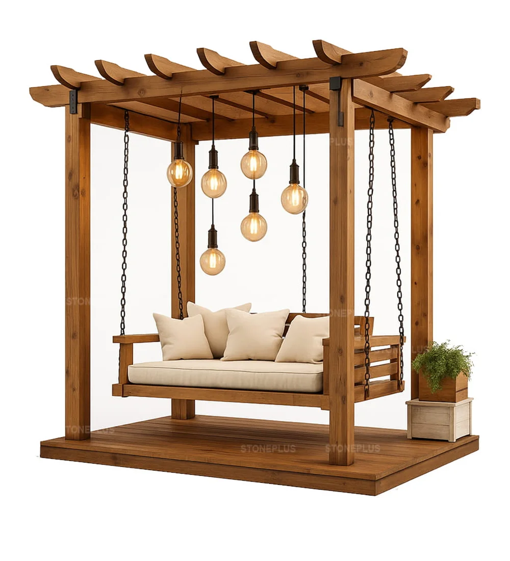 Ahşap Pergola Salıncak – özel üretim ahşap pergola