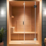 Sauna Ahşap Kapı – Ahşap Sauna Kapısı – özel üretim ahşap kapı detay görünümü 2
