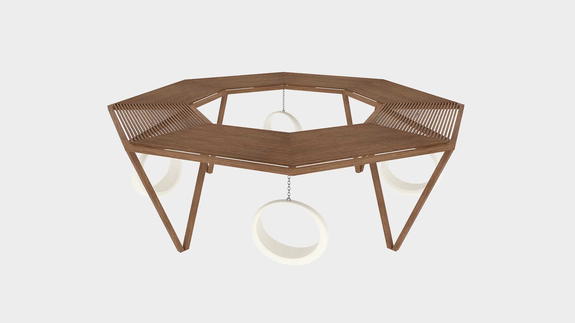 Ahşap Üçgen Halkalı Modern Pergola – Stonewood Çember | Sedirhane Ahşap Üçgen Halkalı Modern Pergola – Stonewood Çember – özel üretim ahşap pergola