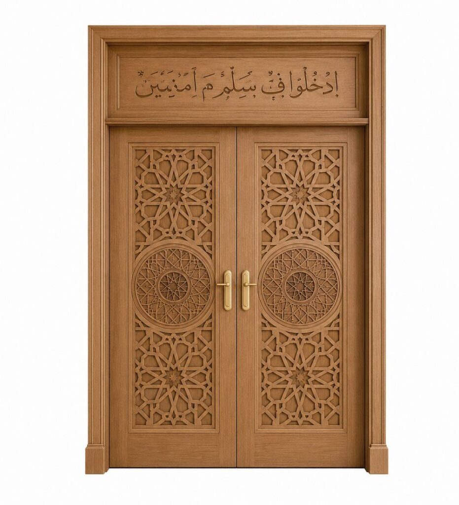Carved Modern Wooden Door tamam
