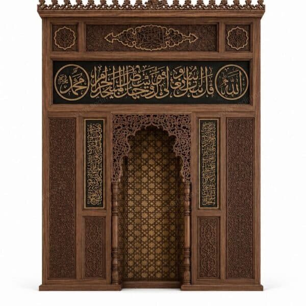 Ahşap Cami Mihrabı – WA-05 – özel üretim özel üretim ahşap ürün