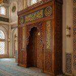 Ahşap Cami Mihrabı – WA-05 – özel üretim ahşap ürün detay görünümü 4
