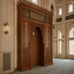 Ahşap Cami Mihrabı – WA-05 – özel üretim ahşap ürün detay görünümü 5
