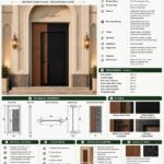 Modern Ahşap Cami İç Mekân Kapısı – özel üretim ahşap kapı detay görünümü 4