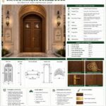 Cami Giriş Kapısı Dış Cephe – özel üretim ahşap kapı detay görünümü 3