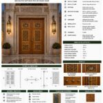 Kündekâri Ahşap Cami Kapısı – KWD-15 – özel üretim ahşap kapı detay görünümü 5