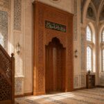 Özel Tasarım Ahşap Cami Mihrabı – Model MH-0031 – özel üretim ahşap ürün detay görünümü 2