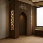 Köşe Tipi Ahşap Cami Mihrabı – özel üretim ahşap ürün detay görünümü 2