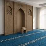 Modern Özel Ölçü Ahşap Cami Mihrabı – özel üretim ahşap ürün detay görünümü 8