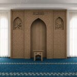Modern Özel Ölçü Ahşap Cami Mihrabı – özel üretim ahşap ürün detay görünümü 9