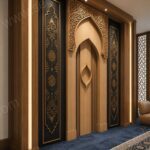 Modern Ahşap Cami Mihrabı – Model MH-0009 – özel üretim ahşap ürün detay görünümü 2