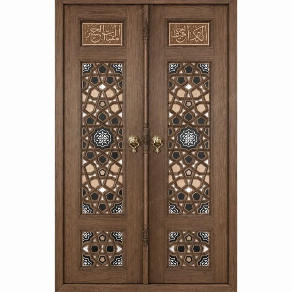 Kündekâri Ahşap Cami Kapısı – KWD-09 – özel üretim özel üretim ahşap kapı