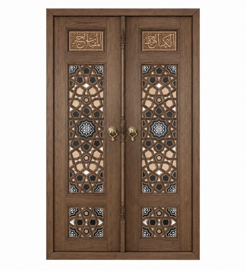 Kündekâri Ahşap Cami Kapısı – KWD-09 – özel üretim özel üretim ahşap kapı
