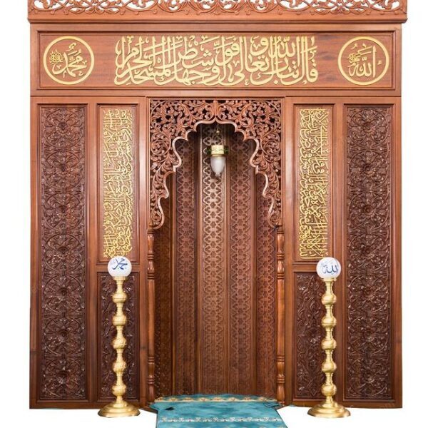 Ahşap Cami Mihrabı – WA-07 – özel üretim özel üretim ahşap ürün