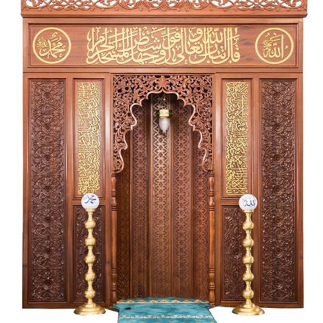 Ahşap Cami Mihrabı – WA-07 – özel üretim özel üretim ahşap ürün