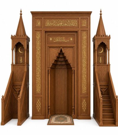 Wooden Oak Prayer Altar Niche 1