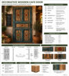 decorative wooden cafe door spec 1000x1100