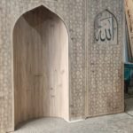 Modern Özel Ölçü Ahşap Cami Mihrabı – özel üretim ahşap ürün detay görünümü 3