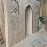 Modern Özel Ölçü Ahşap Cami Mihrabı – özel üretim ahşap ürün detay görünümü 4