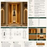 Modern Ahşap Cami Mihrabı – LED Aydınlatmalı ve Rahleli Mihrap – özel üretim ahşap ürün detay görünümü 1