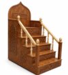 Ahşap Cami Minberi – Küçük Mescitler İçin Kompakt Minber