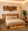 Stonewood Mimoza Ahşap Yatak 210x115 – ahşap bank detay görünümü 1