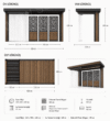 Modern Ahşap Pergola, Dekoratif Panel ve Su Perdesi ürün görseli