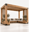 Stonewood Liora – Entegre Oturumlu Ahşap Pergola Lounge ürün görseli