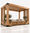 Stonewood Liora – Entegre Oturumlu Ahşap Pergola Lounge ürün görseli