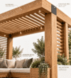 Stonewood Liora – Entegre Oturumlu Ahşap Pergola Lounge ürün görseli